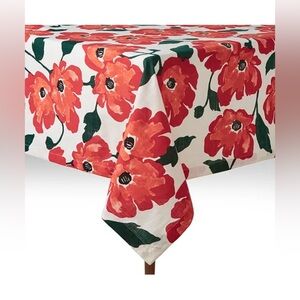 kate spade Painted Poppies Tablecloth